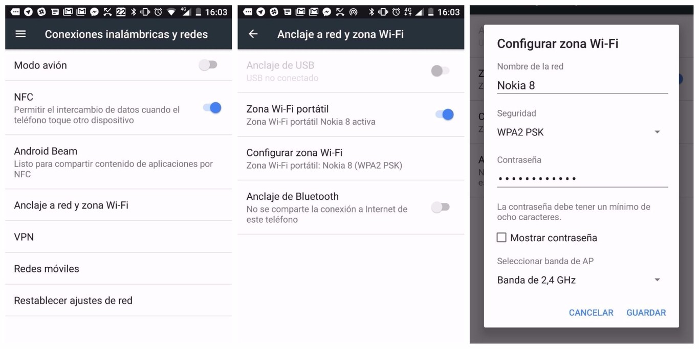 Compartir Wifi Android