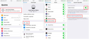 Crear copia de seguridad en iphone con icloud